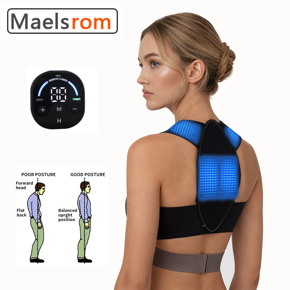 남녀용 EMS 자세 교정 벨트, 등굽음 교정 및 등 마 - Posture Corrector Back 리뷰 및 가격