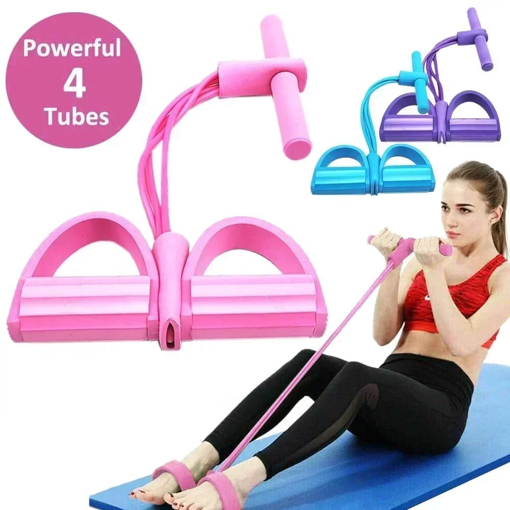 4/6 레벨 저항 밴드 미끄럼 방지 손잡이가 있는 탄성 - Yoga Fitness Resistance Band 리뷰 및 가격